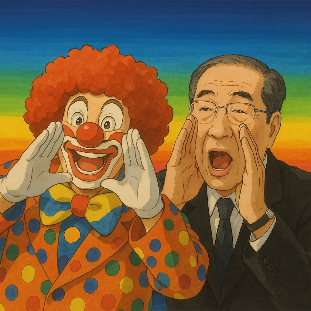 Ghiblified image of the meme